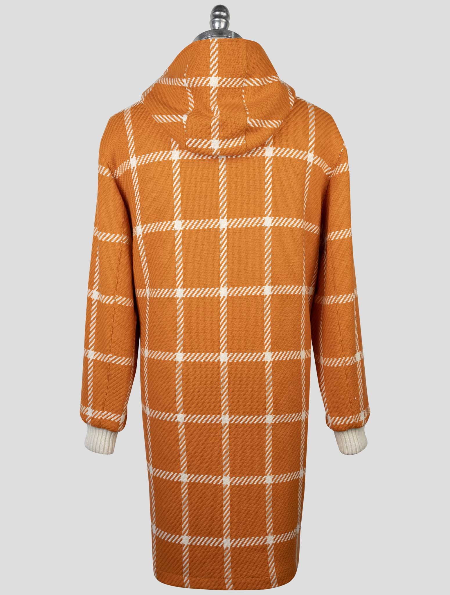 Kiton Orange Beige Cashmere Pl Reverse Overcoat