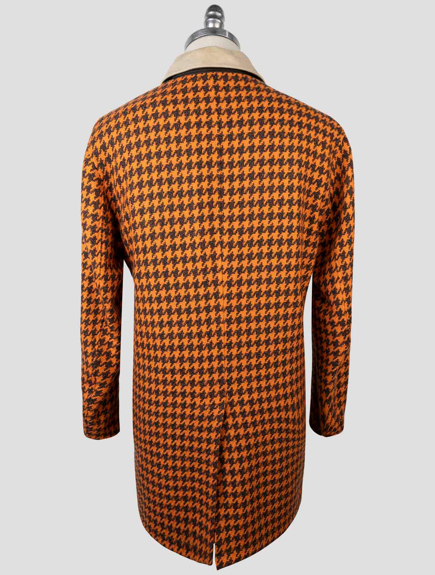 Kiton Orange Brown Cashmere Pl Reverse Overcoat