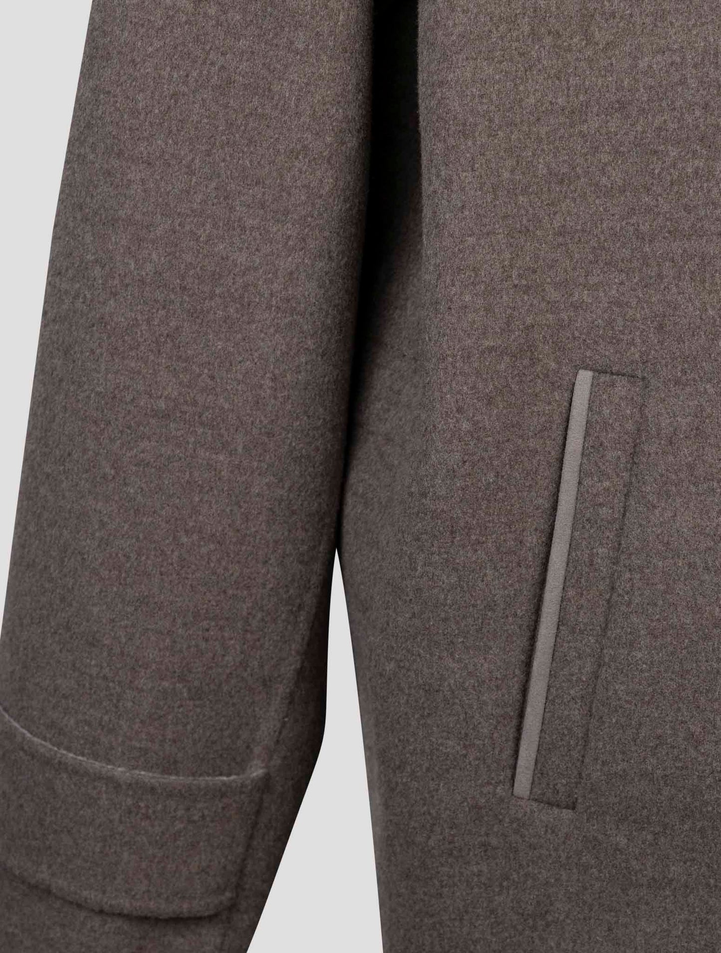 kiton Brown Wool Cashmere Overcoat