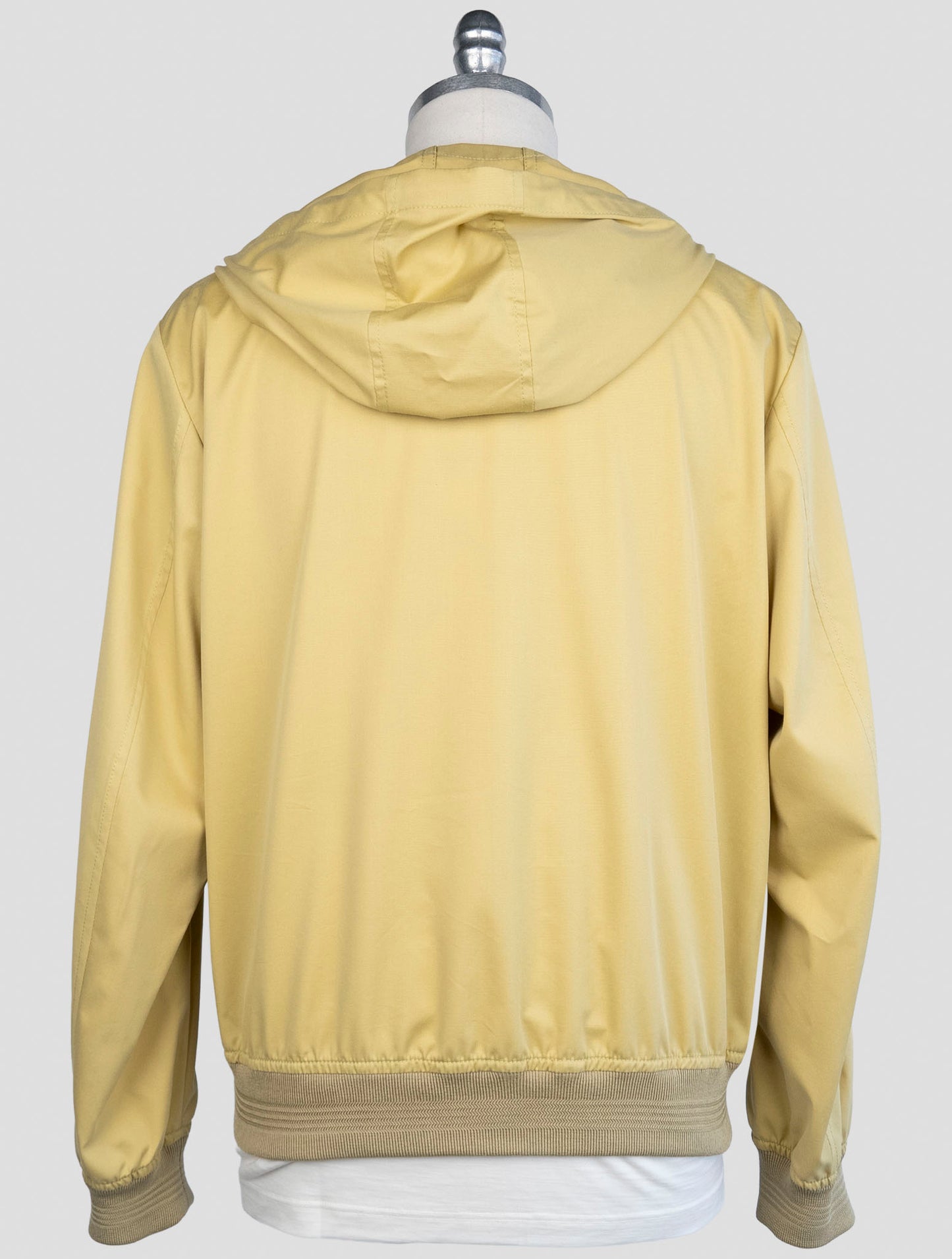 kiton Yellow Cotton Wool Coat