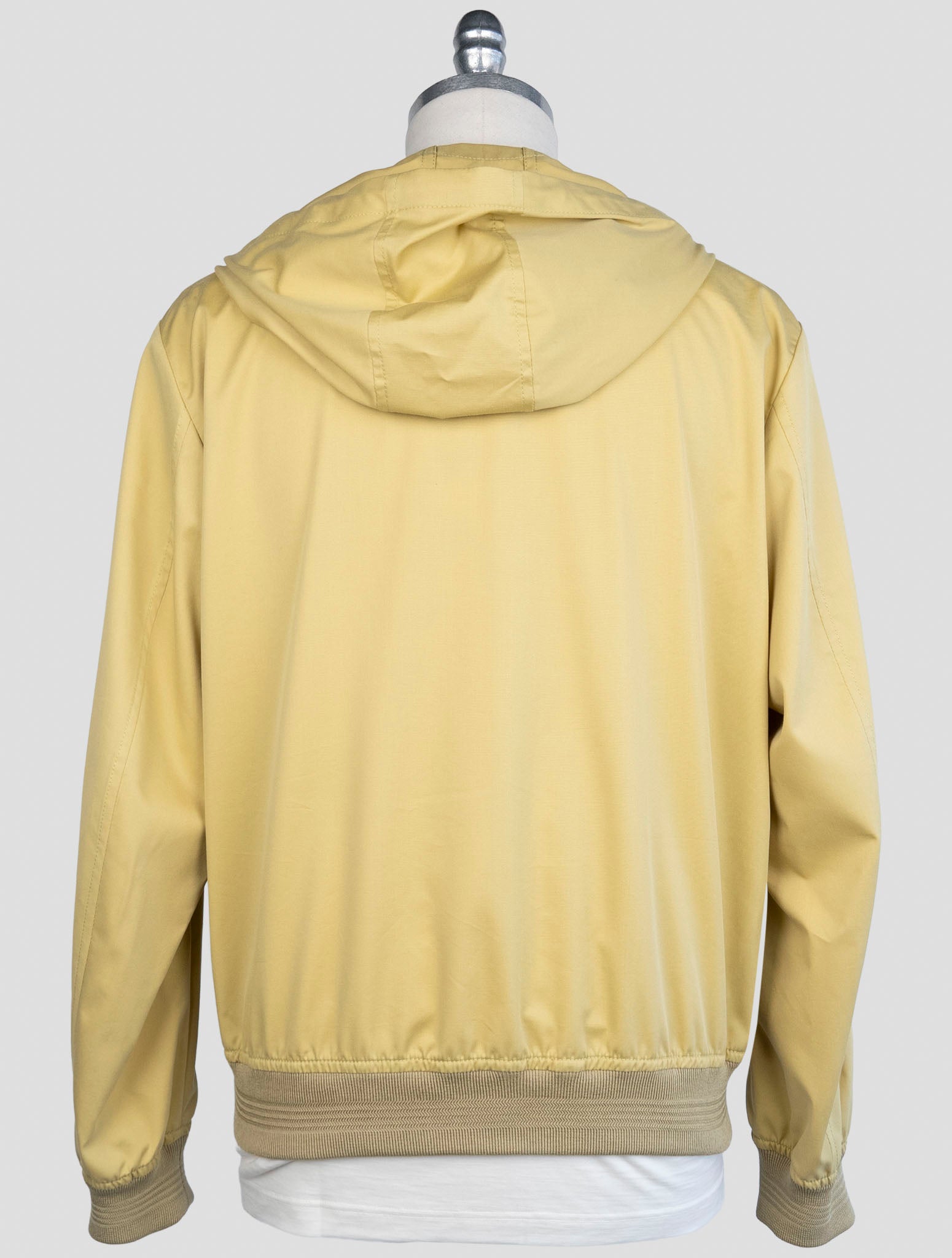 kiton Yellow Cotton Wool Coat