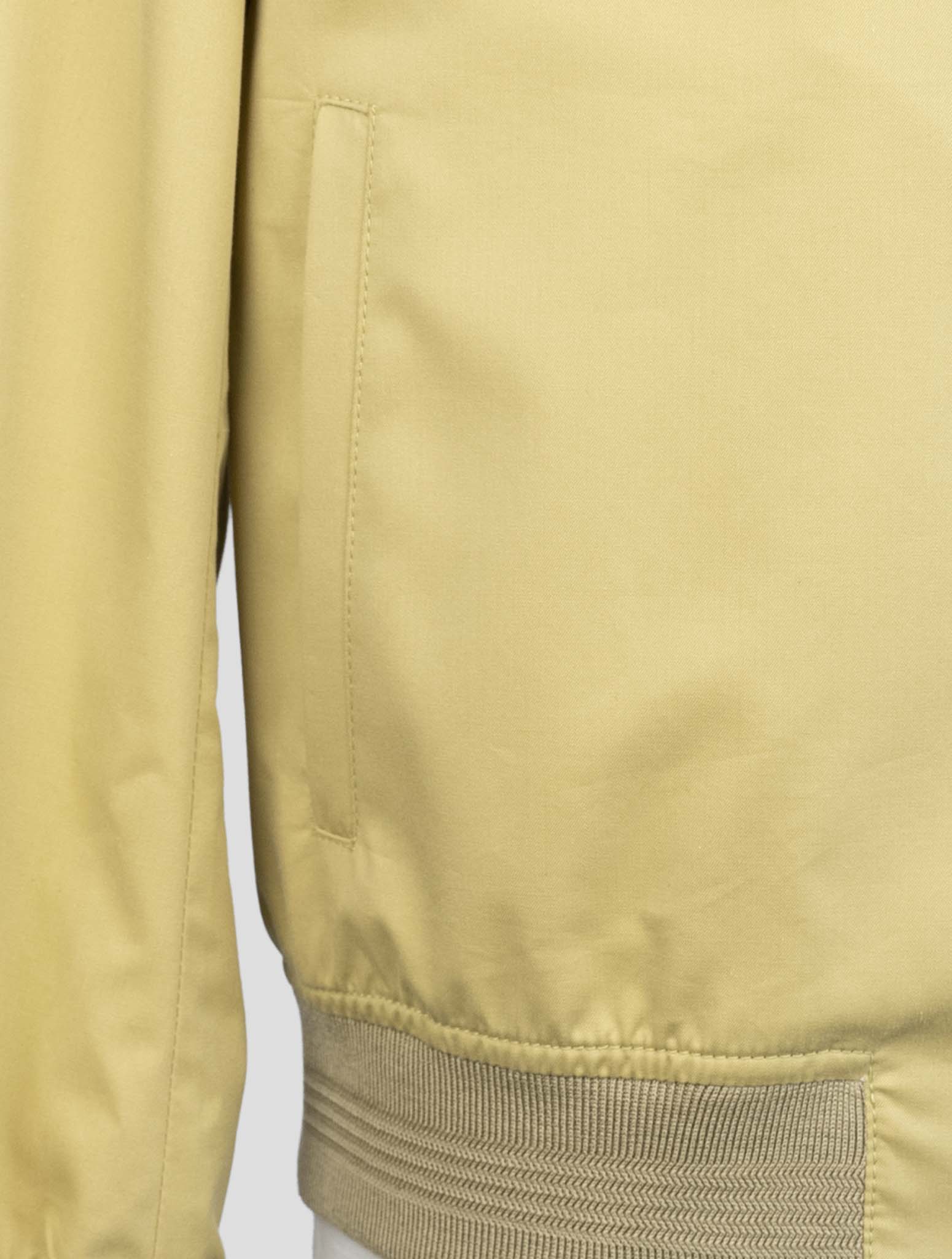 kiton Yellow Cotton Wool Coat