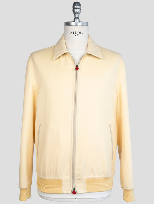 kiton Yellow Cashmere Silk Coat