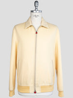 kiton Yellow Cashmere Silk Coat