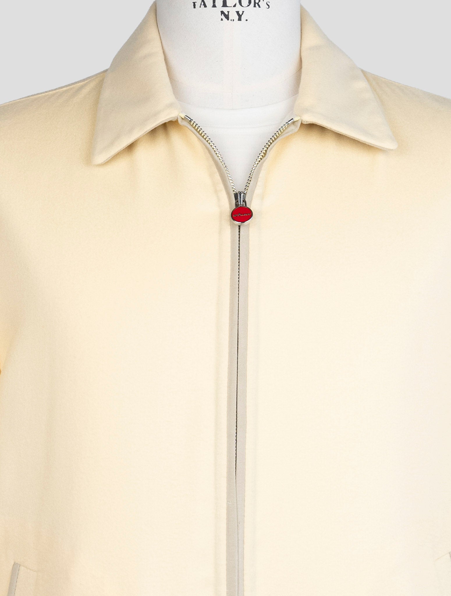 kiton Yellow Cashmere Silk Coat
