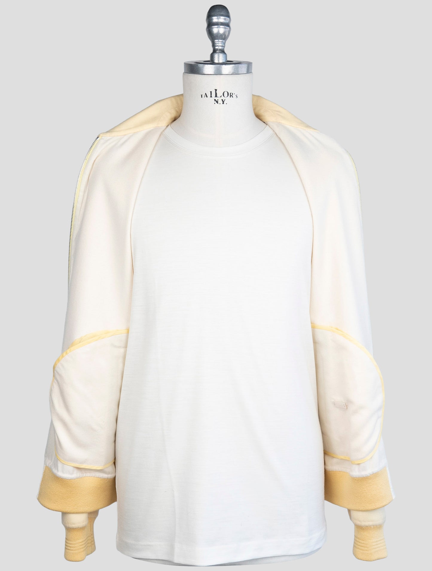 kiton Yellow Cashmere Silk Coat
