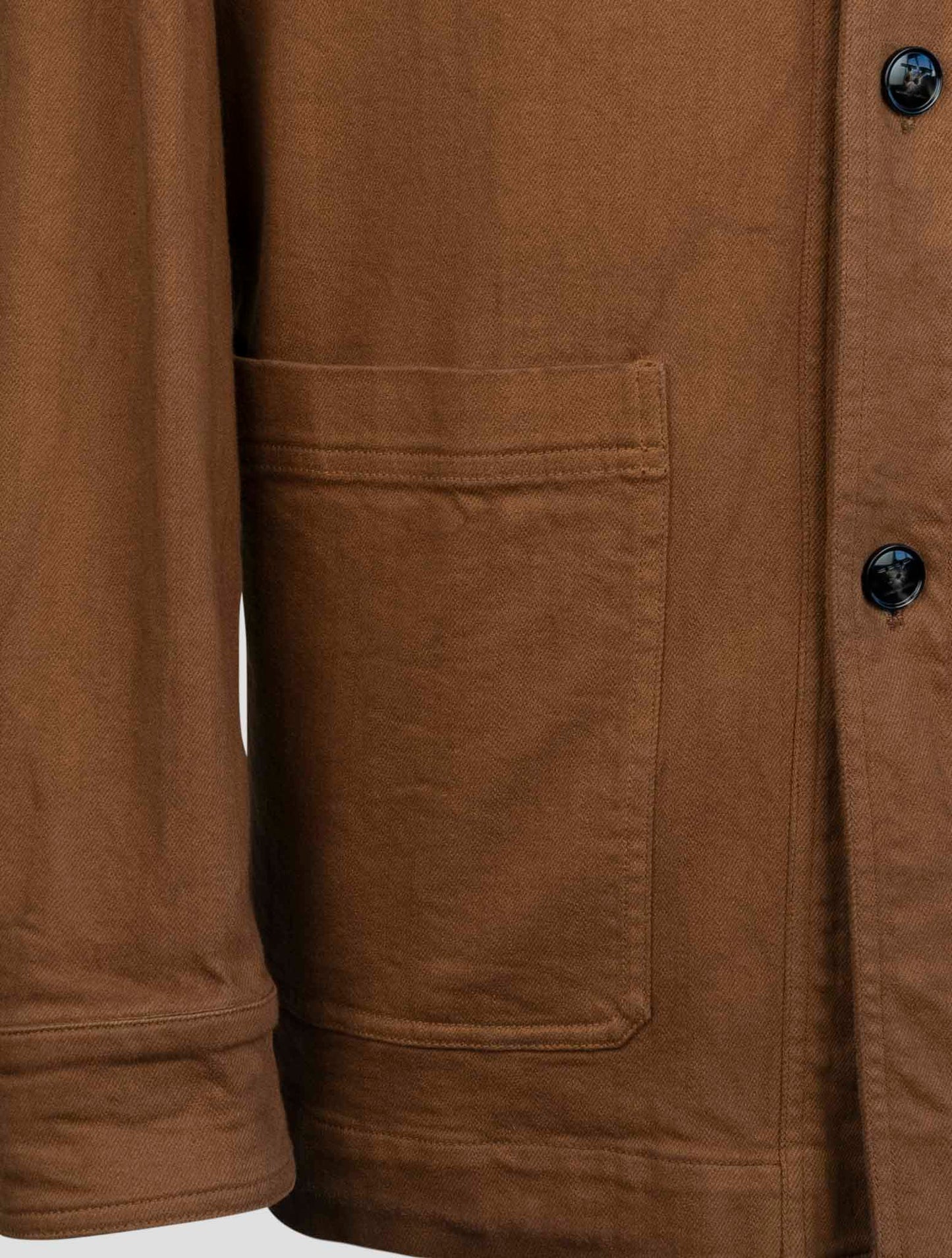 kiton Brown Cotton Ea Coat