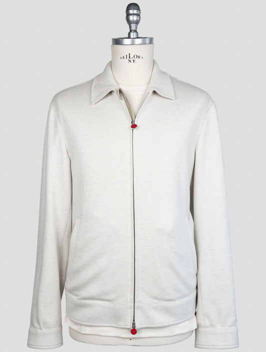 Kiton Gray Cashmere Pa Coat