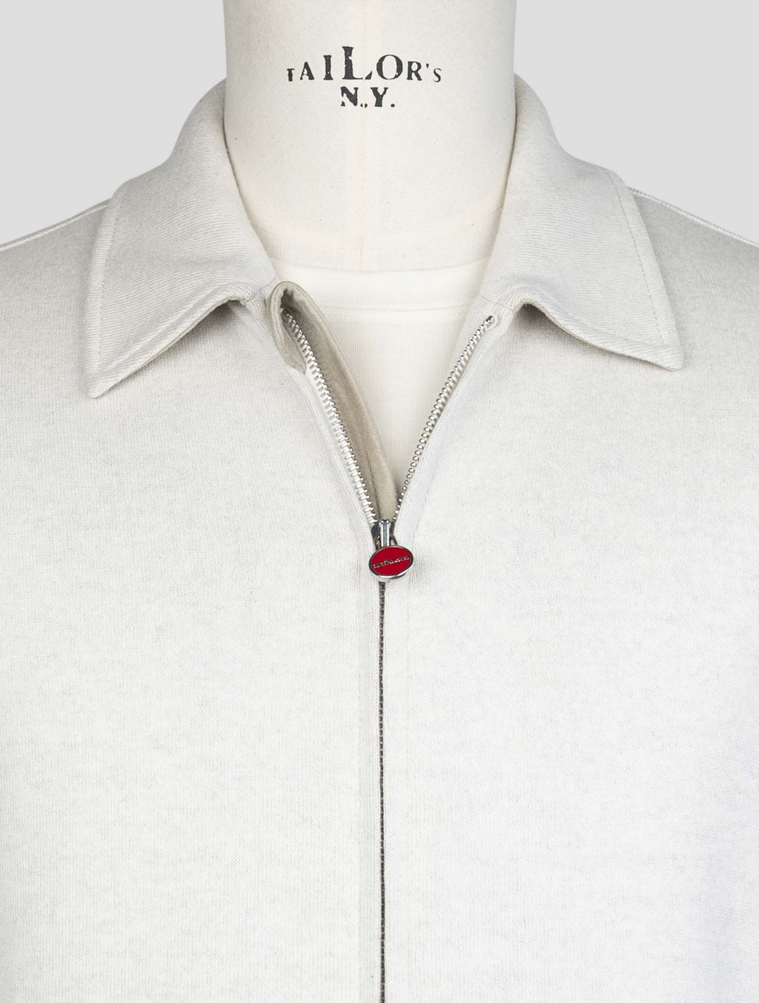 Kiton Gray Cashmere Pa Coat