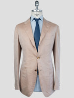 Kiton Beige Linen Cotton Blazer