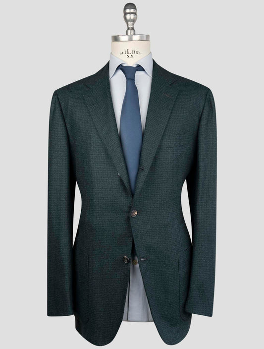 Kiton Green Slk Cashmere Blazer