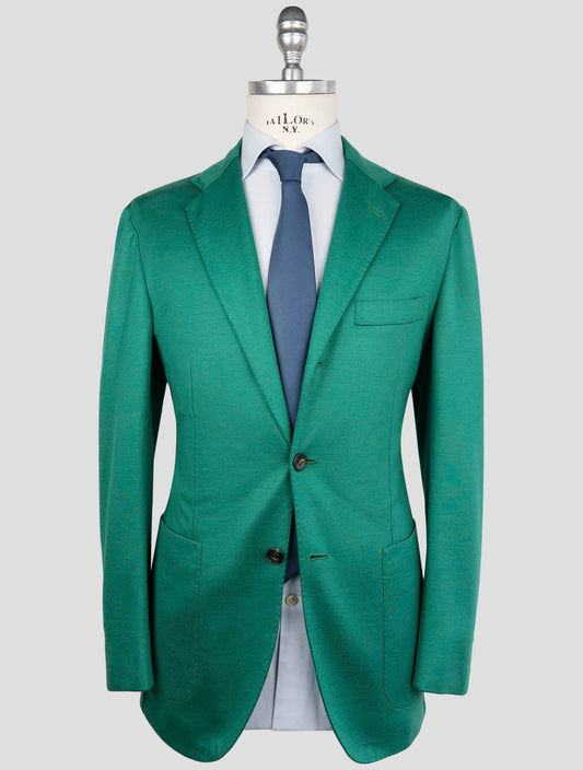 Kiton Green Cashmere Pl Blazer