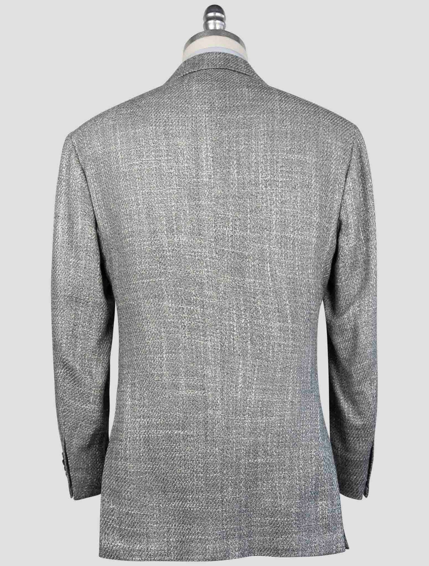 Kiton Gray Silk  Cashmere Wool Blazer