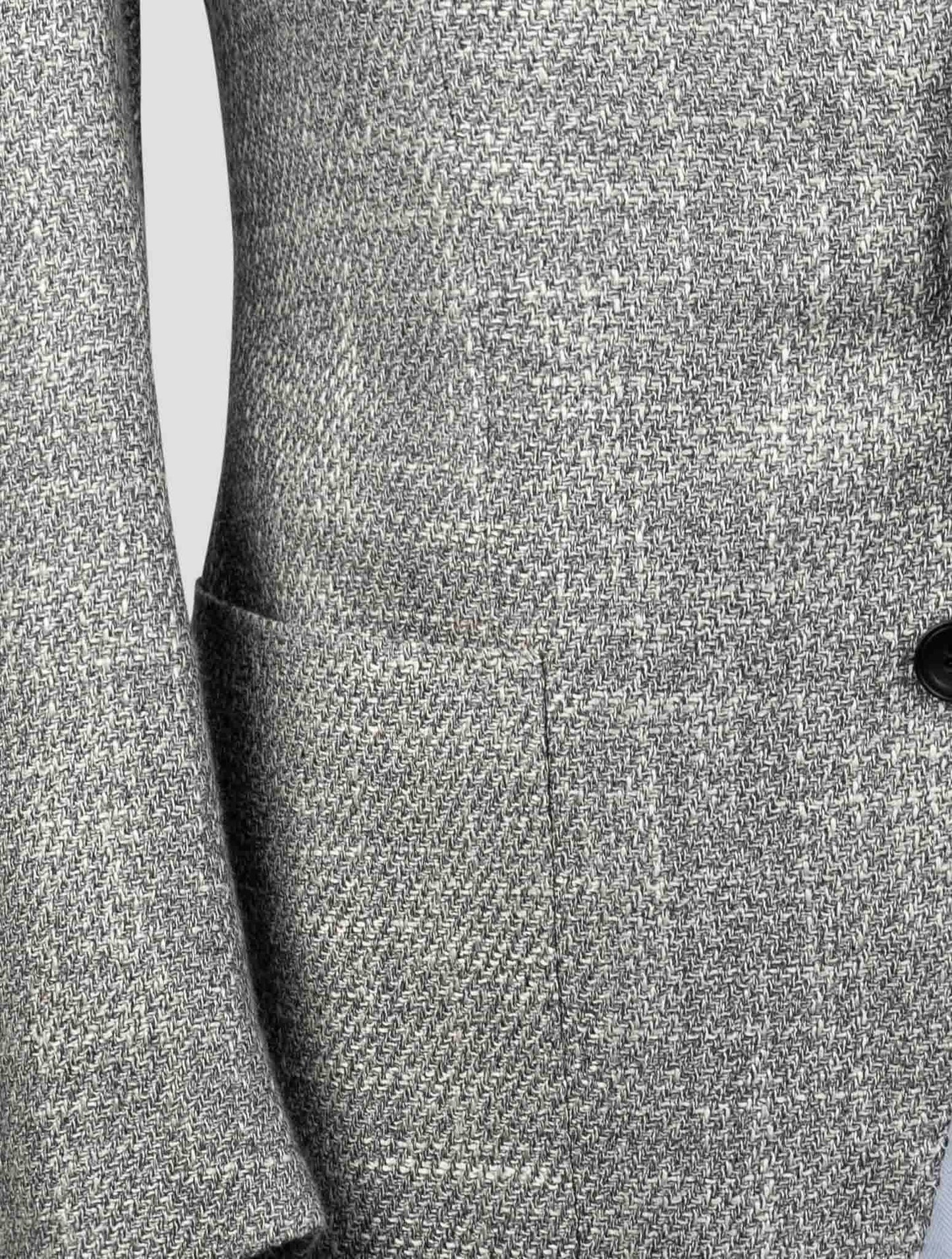 Kiton Gray Silk  Cashmere Wool Blazer