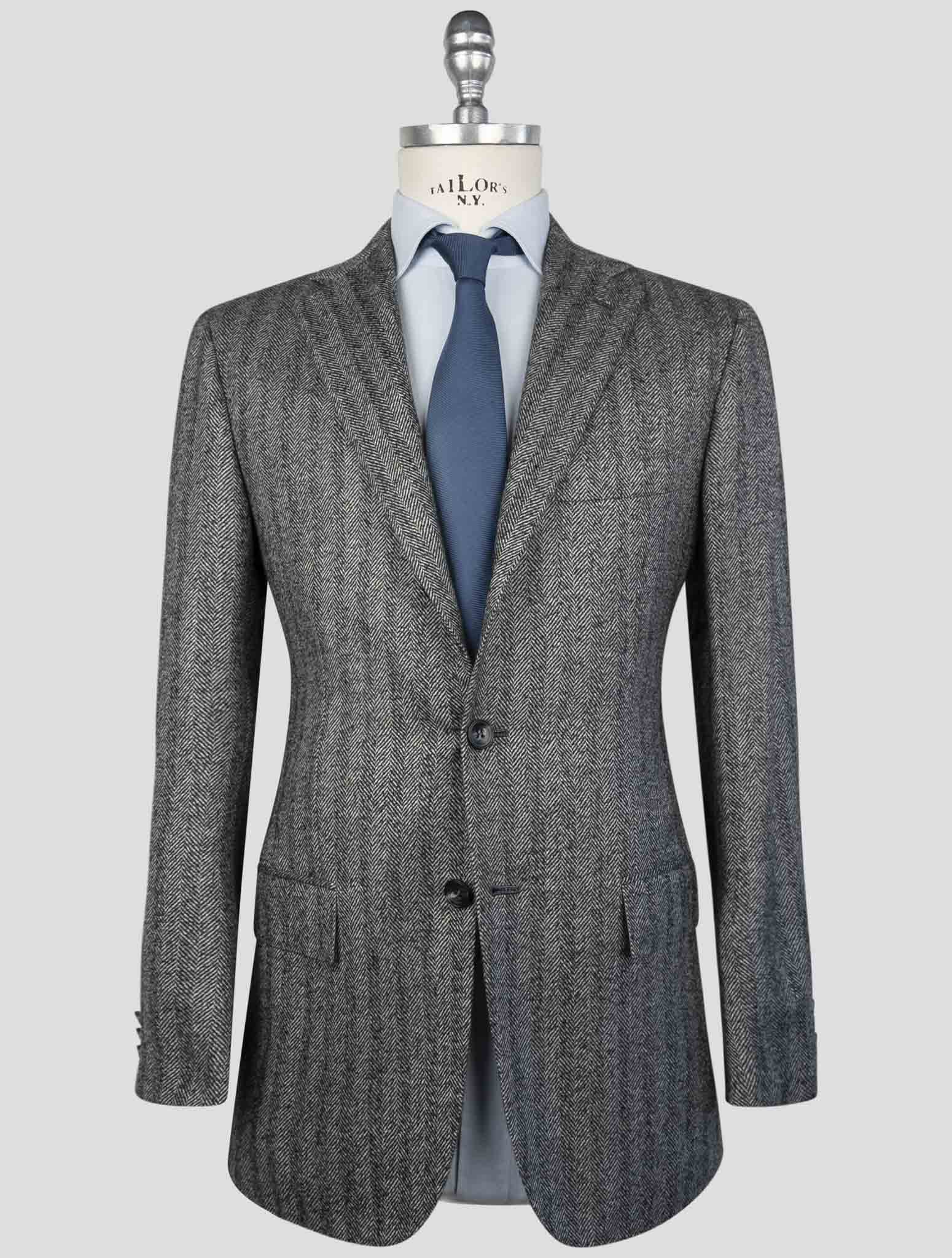 Kiton Gray Cashmere Blazer
