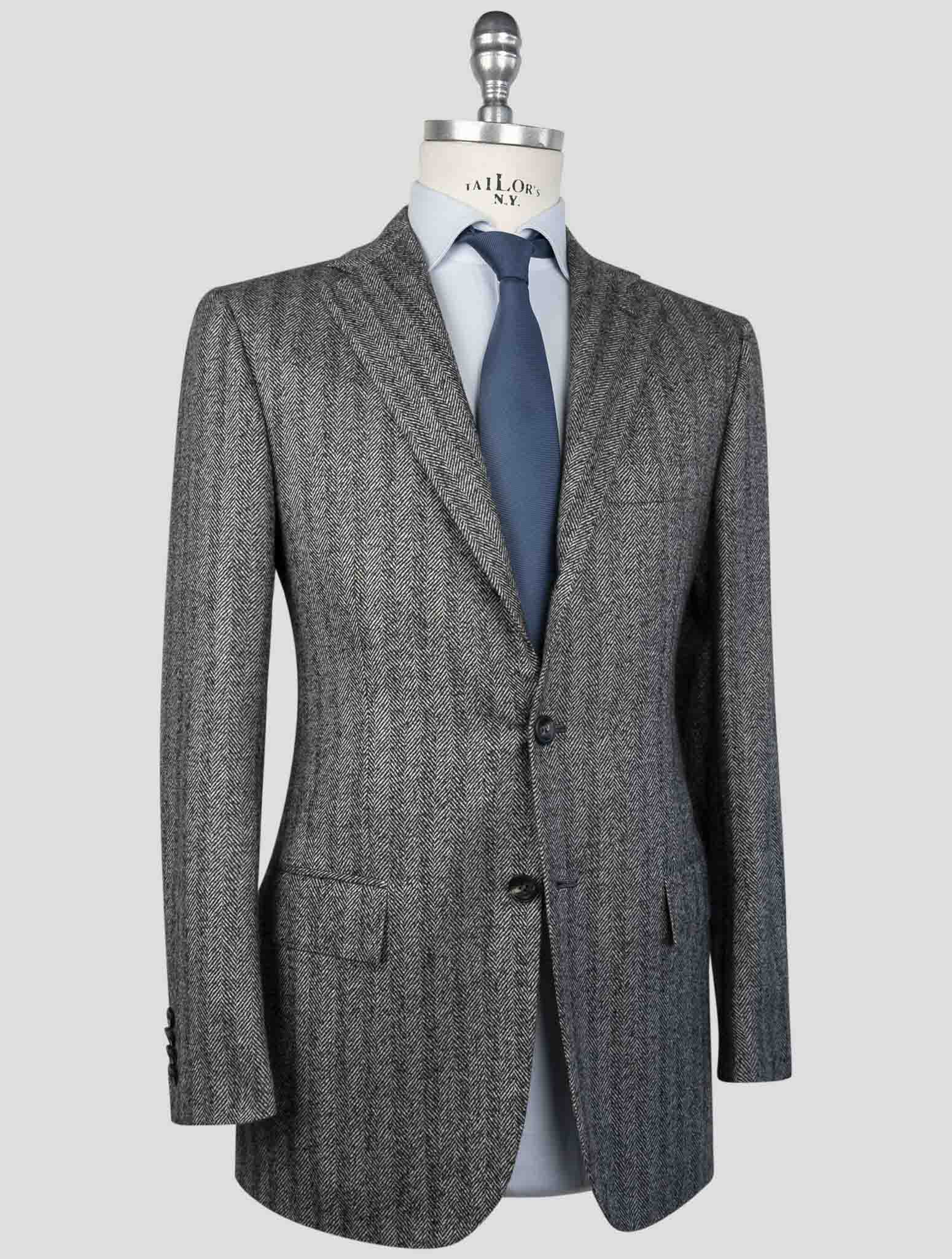 Kiton Gray Cashmere Blazer