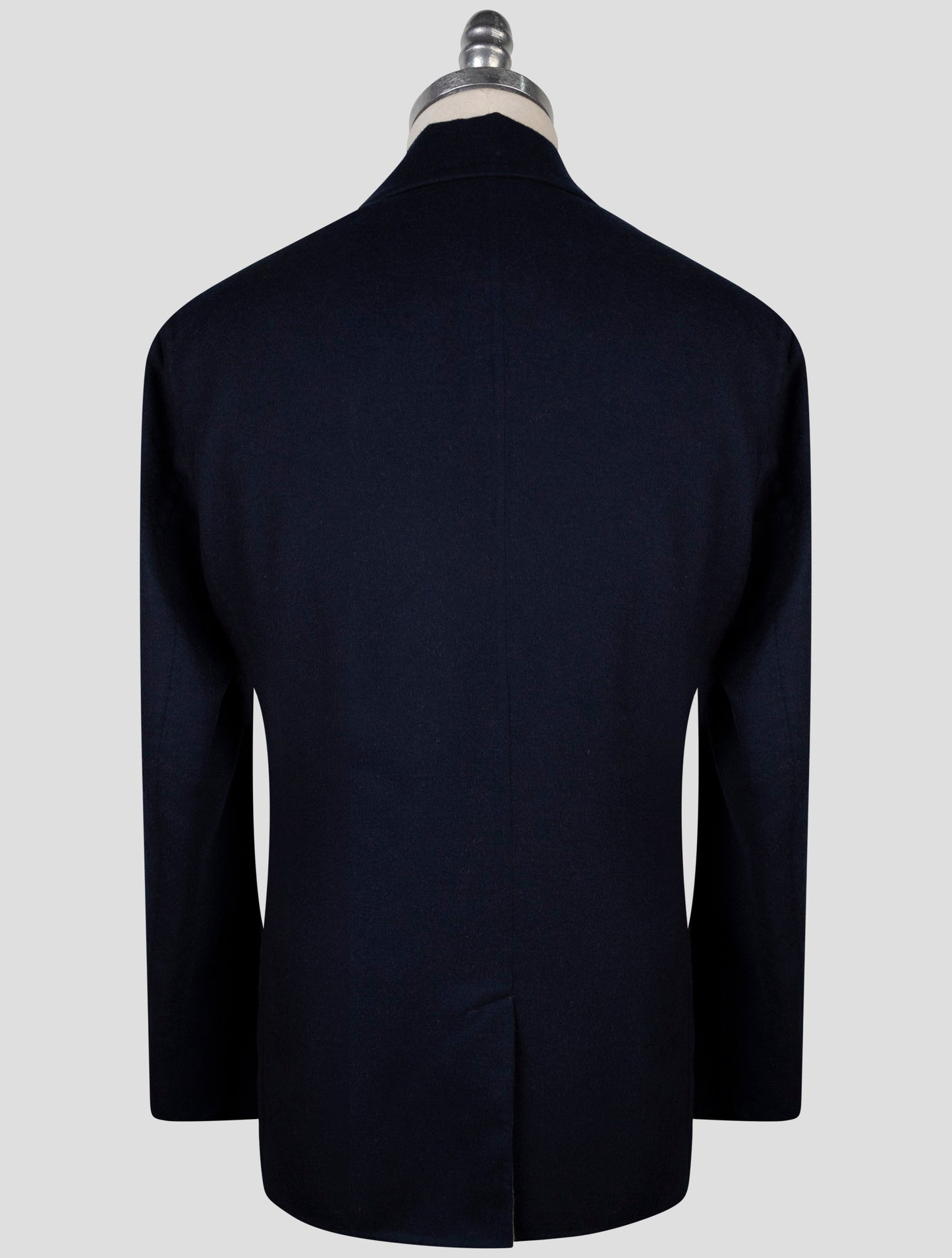 Kiton Blue Cashmere Silk Coat