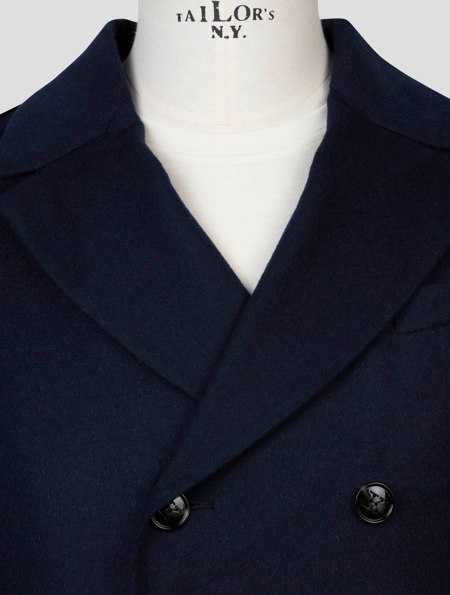 Kiton Blue Cashmere Silk Coat