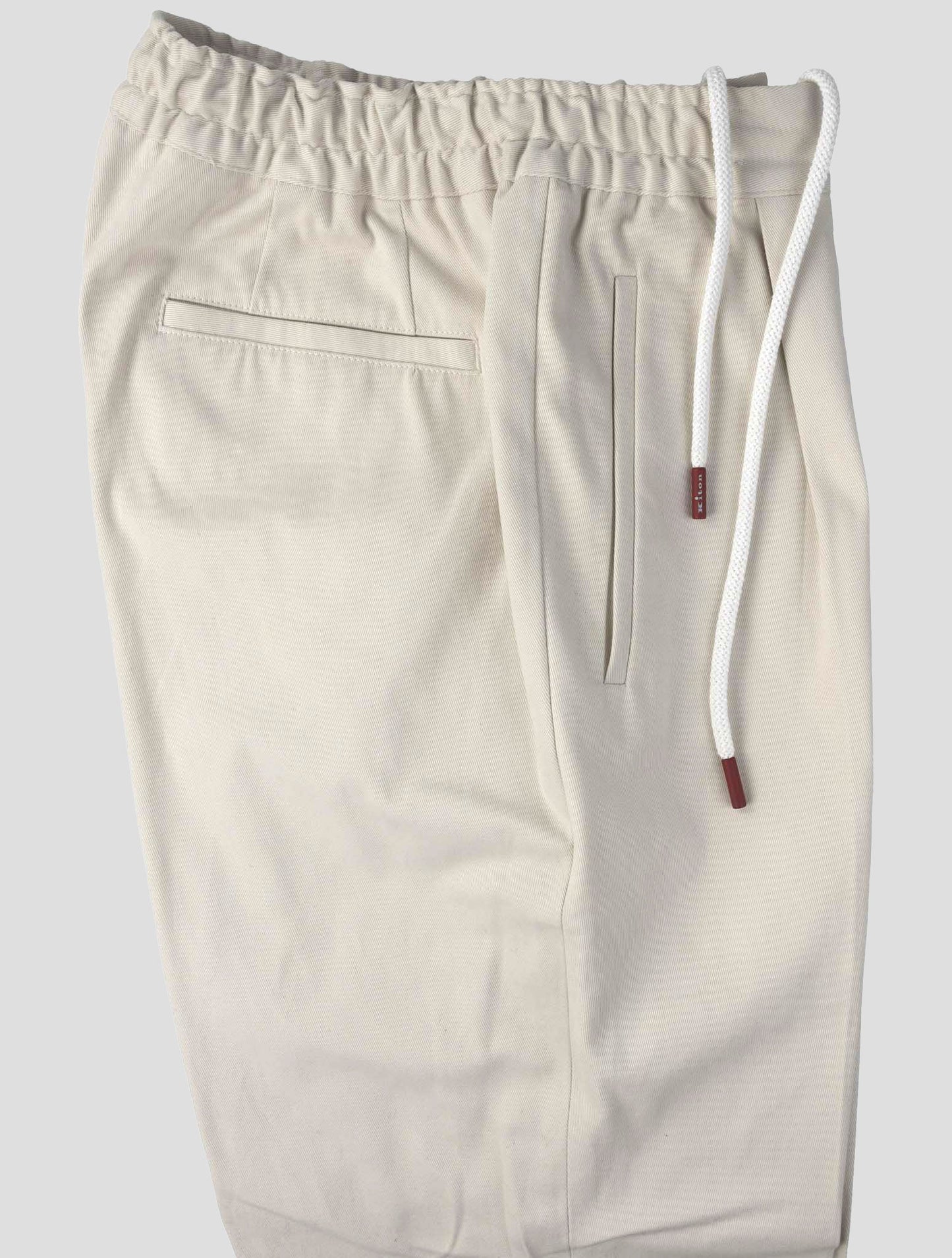 Kiton White Cotton Ea Pants
