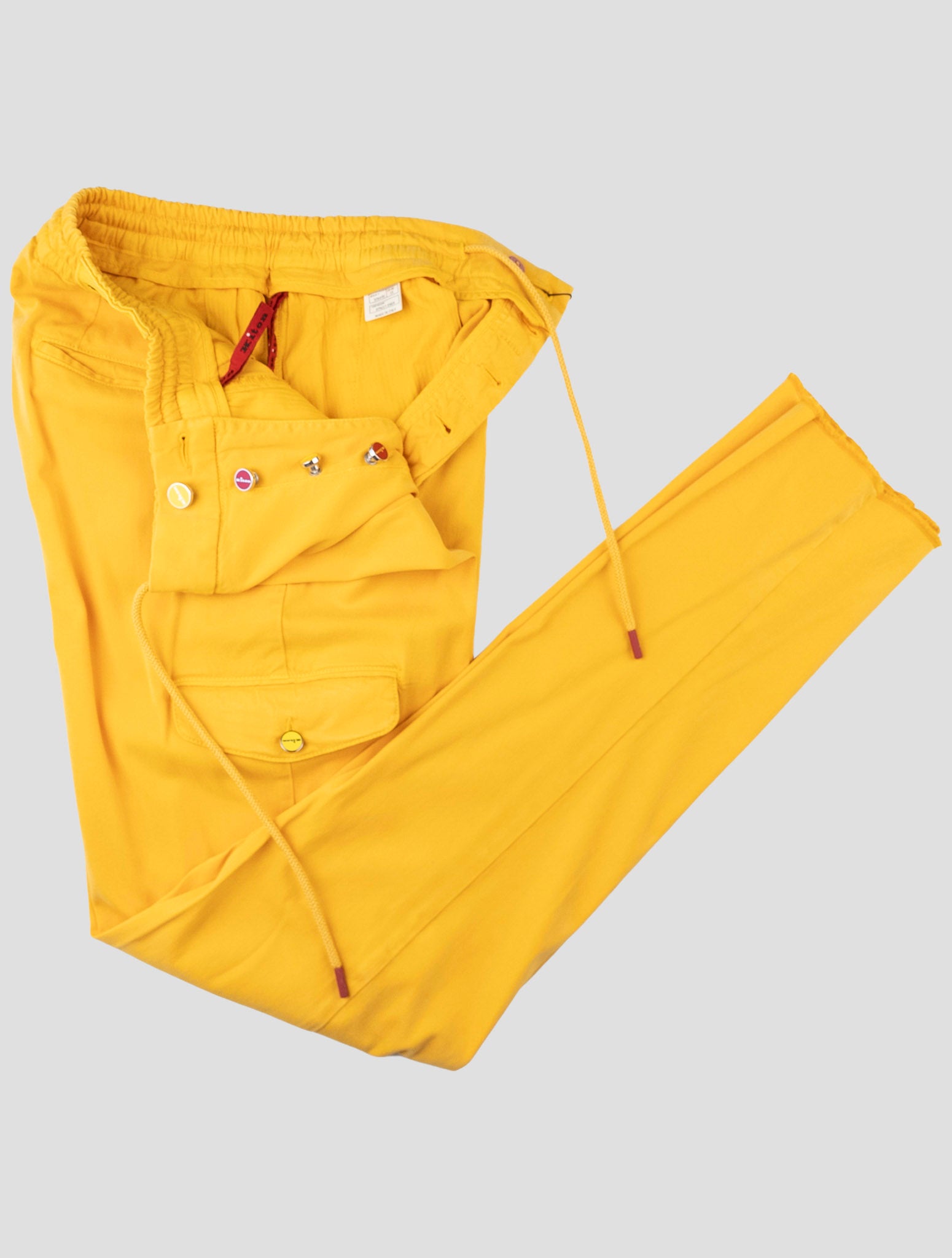 Kiton Yellow Lyocell Ea Cargo Pants