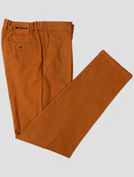 Kiton Orange Cotton Cashmere Ea Pants