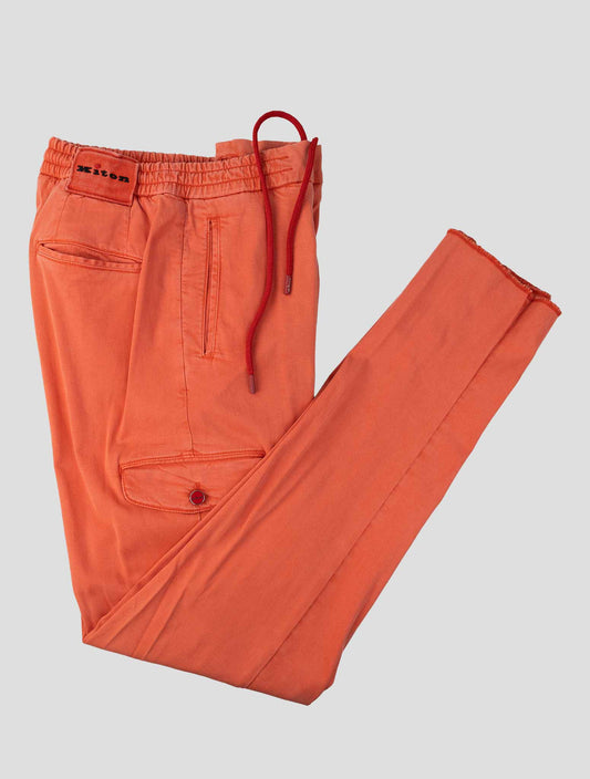 Kiton Red Lyocell Ea Pants