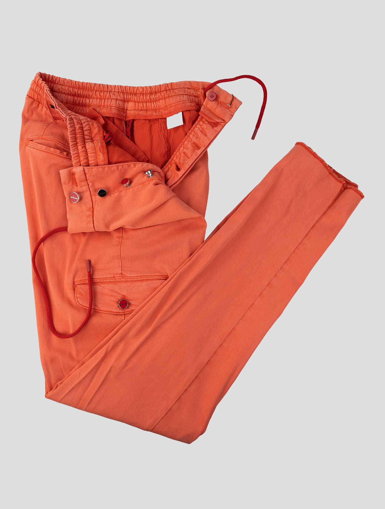 Kiton Red Lyocell Ea Pants