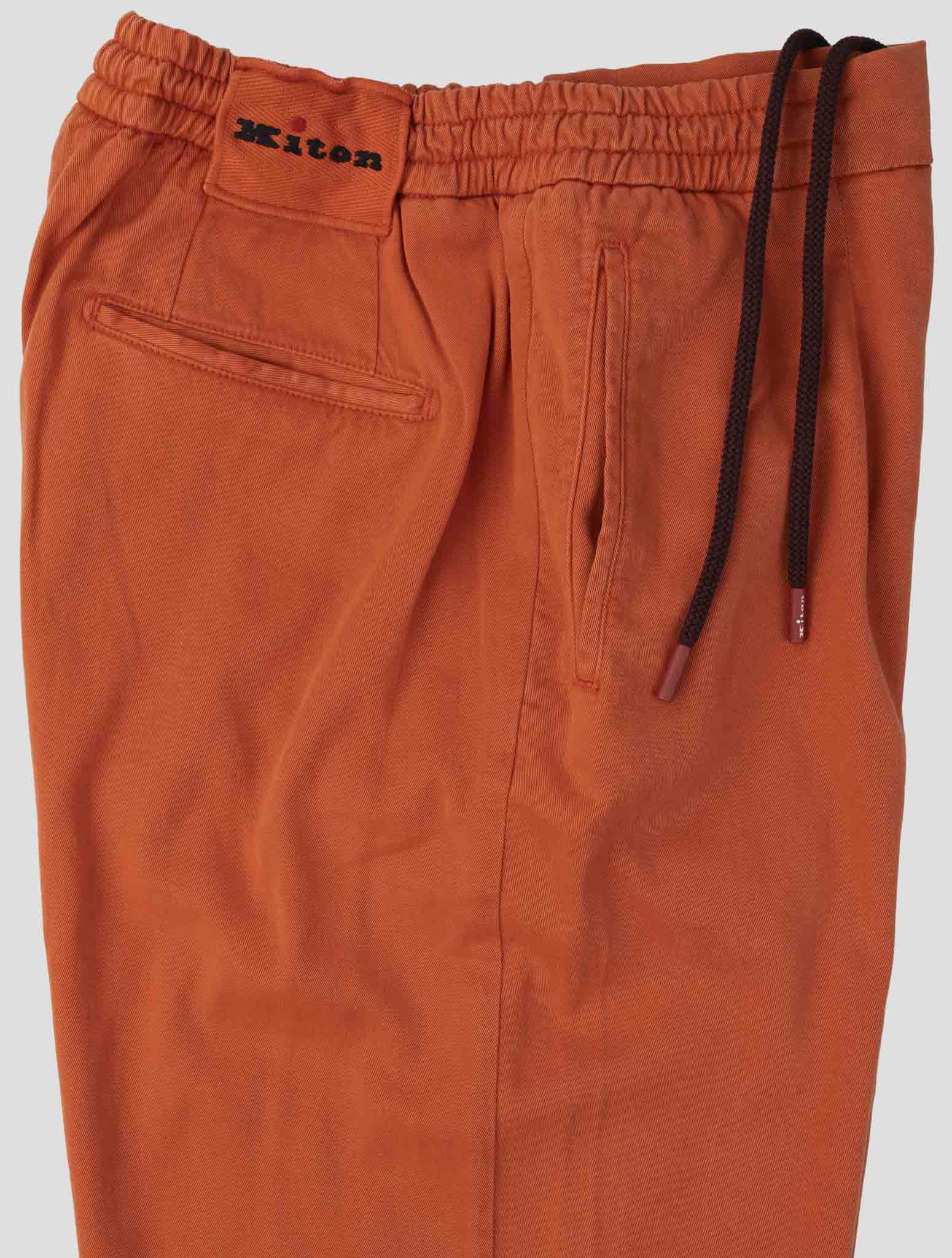 Kiton Red Lyocell Ea Pants