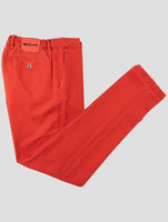 Kiton Red  Cotton Cashmere Ea Pants