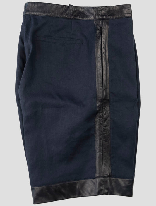 Kiton Blue Linen Short Pants