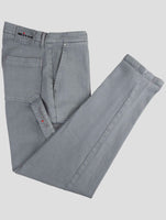 Kiton Gray Cotton Jeans