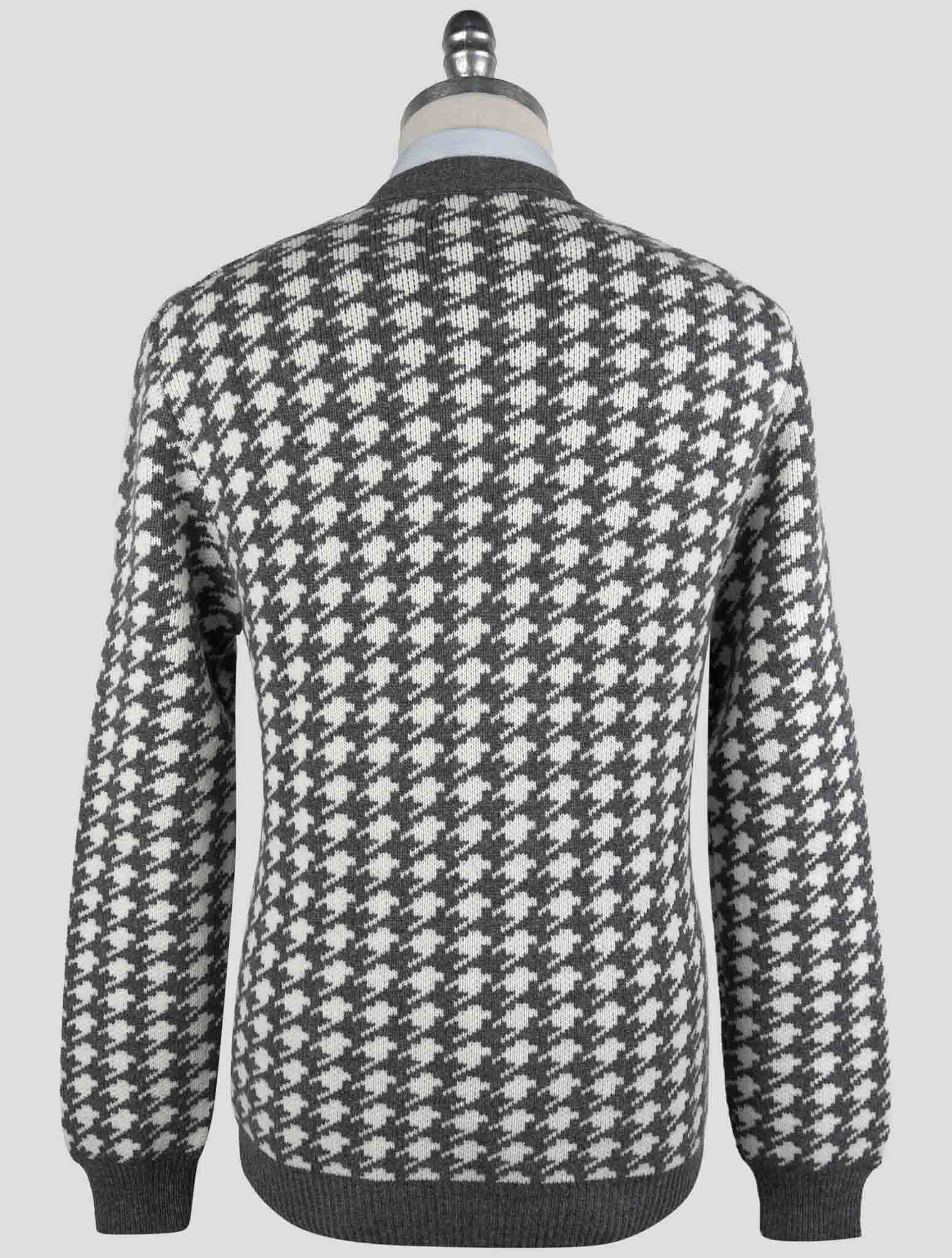 Kiton Gray Cashmere Sweater Cardigan
