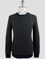 Kiton Blue Gray Cashmere Sweater Crewneck