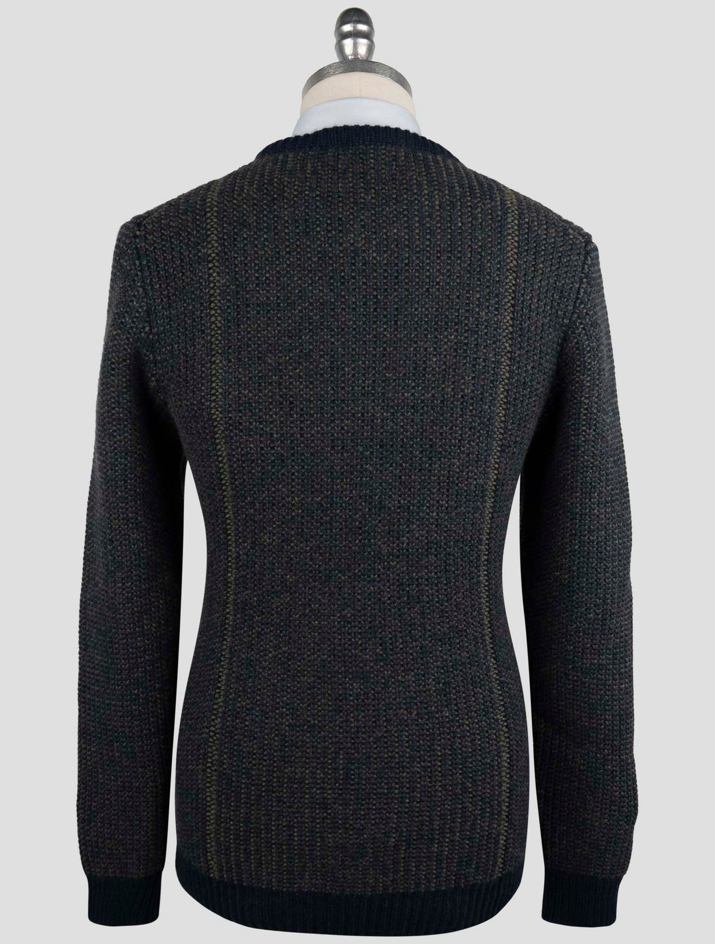 Kiton Blue Gray Cashmere Sweater Crewneck