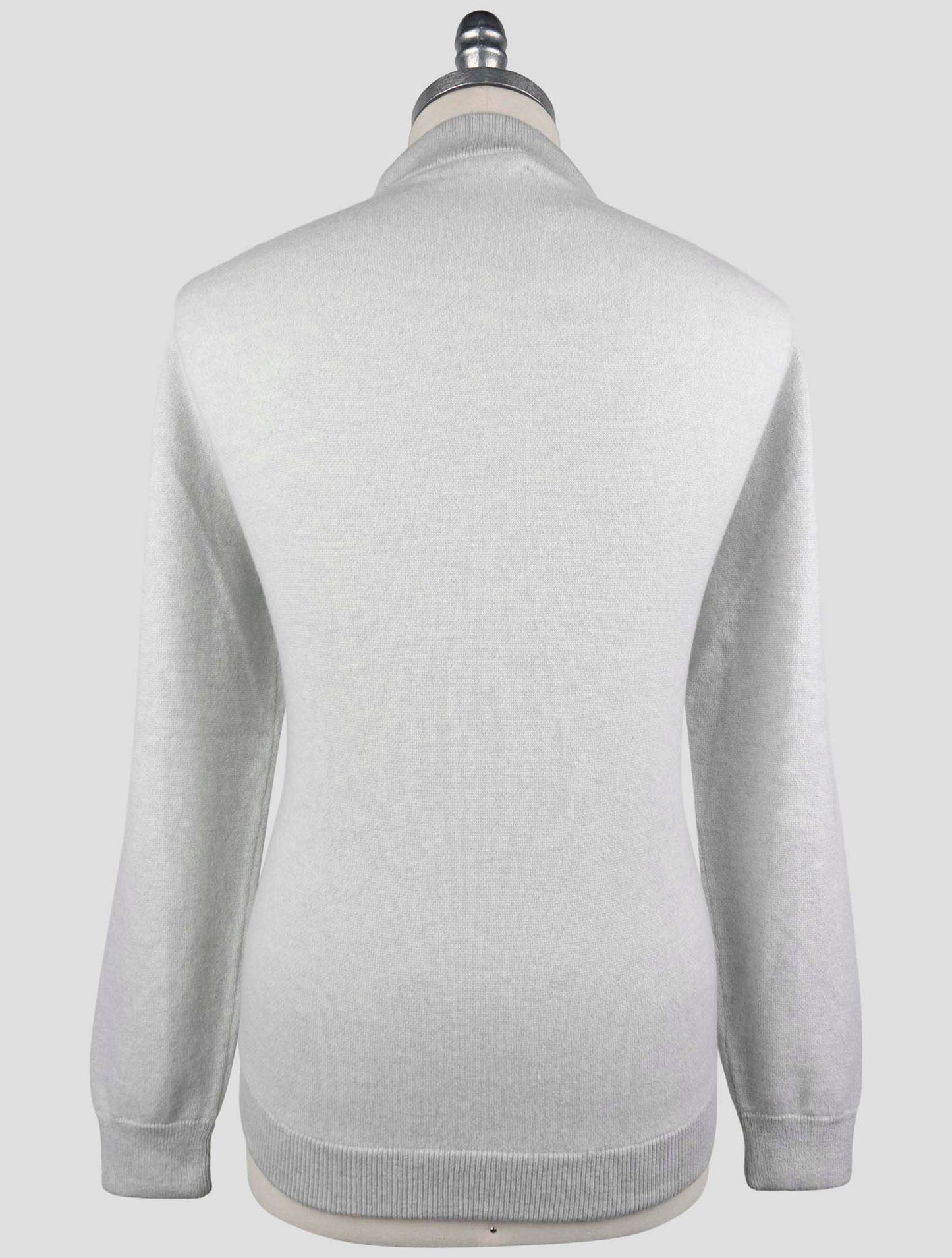 Kiton Gray Leather Suede Cashmere Coat