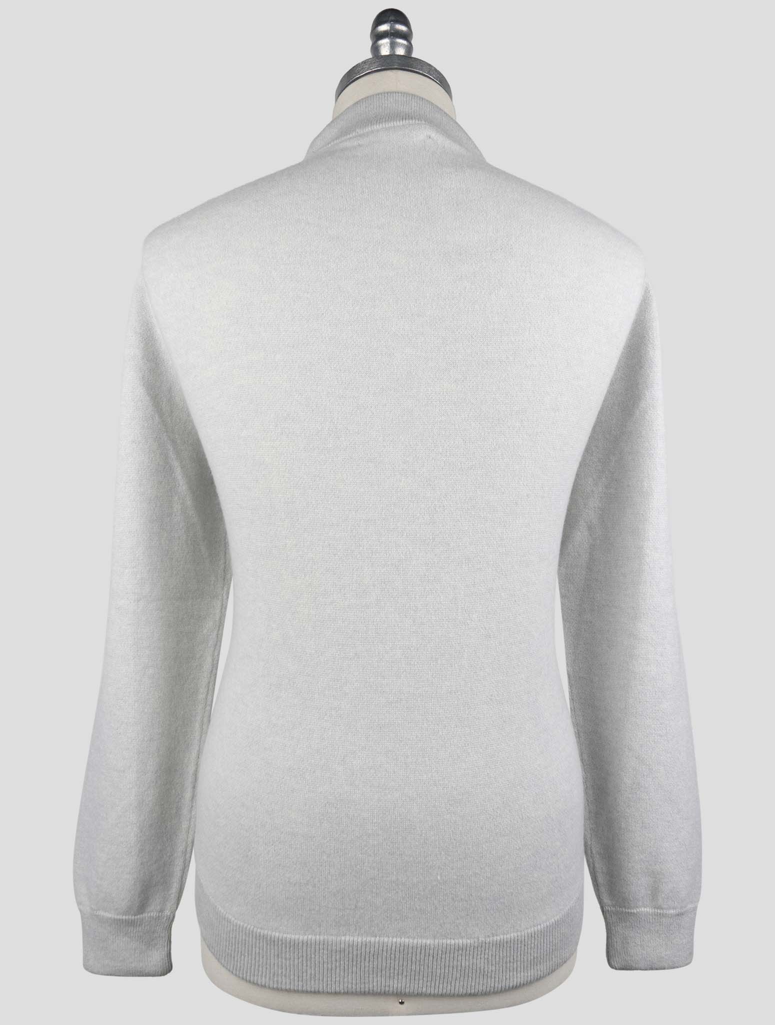 Kiton Gray Leather Suede Cashmere Coat