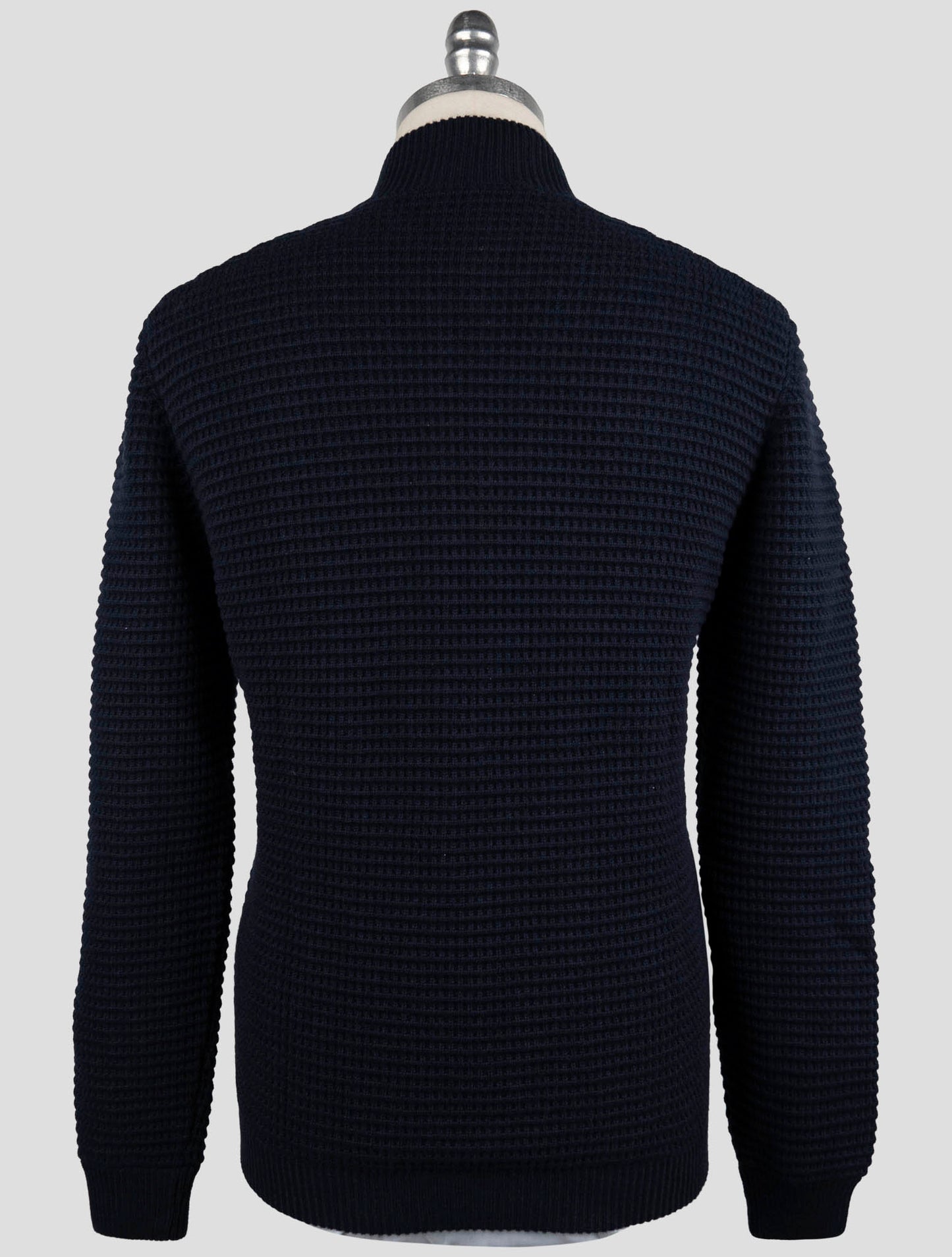 Kiton Blue Cashmere Coat Full Zip