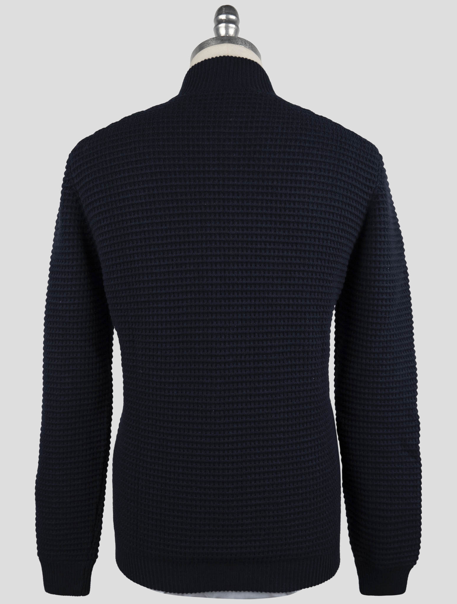 Kiton Blue Cashmere Coat Full Zip