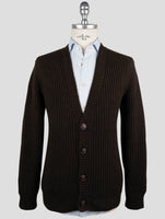 Kiton Brown Cashmere Sweater Cardigan