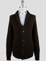 Kiton Brown Cashmere Sweater Cardigan
