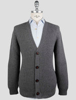 Kiton Gray Cashmere Sweater Cardigan