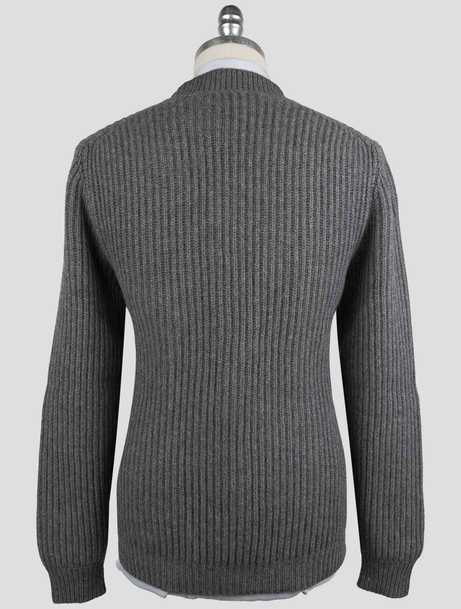 Kiton Gray Cashmere Sweater Cardigan
