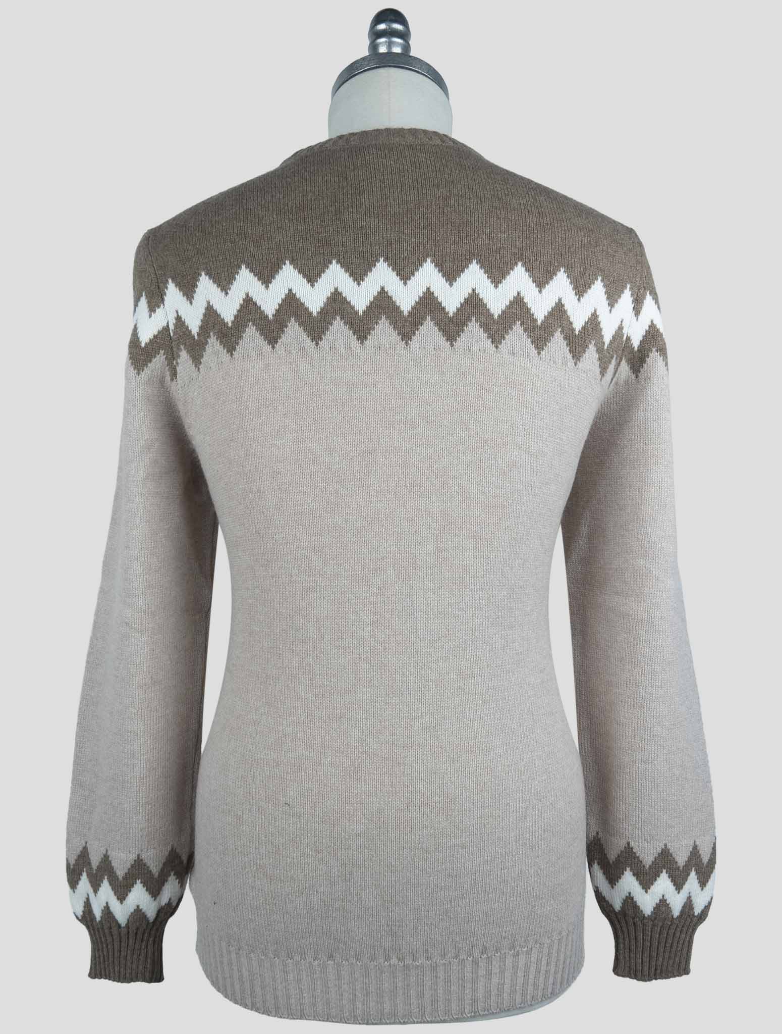 Kiton Brown Cashmere Sweater Crewneck