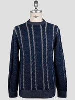 Kiton Blue Gray Cashmere Sweater Crewneck