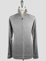 Kiton Gray Cashmere Silk Coat