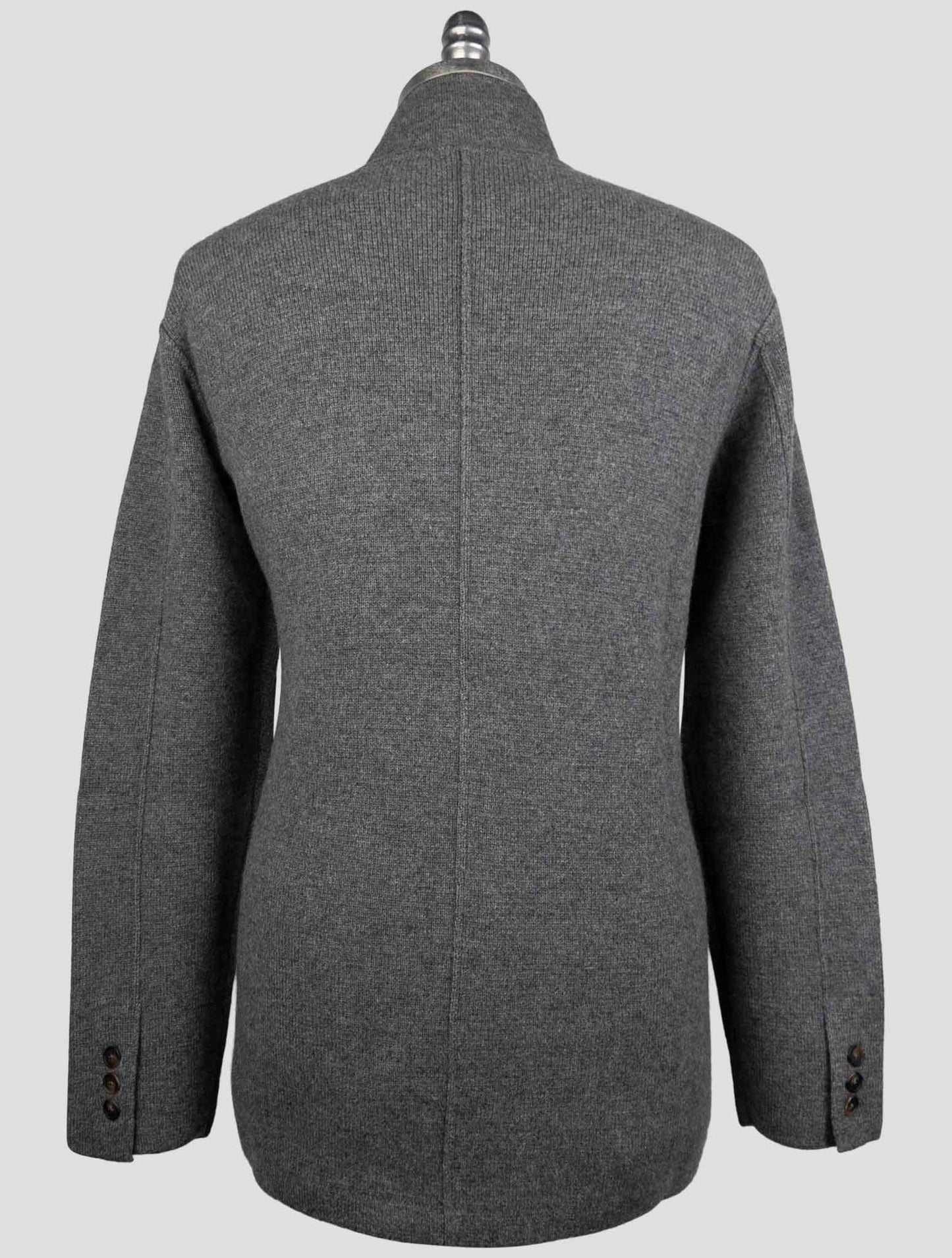 Kiton Gray Cashmere Sweater Cardigan