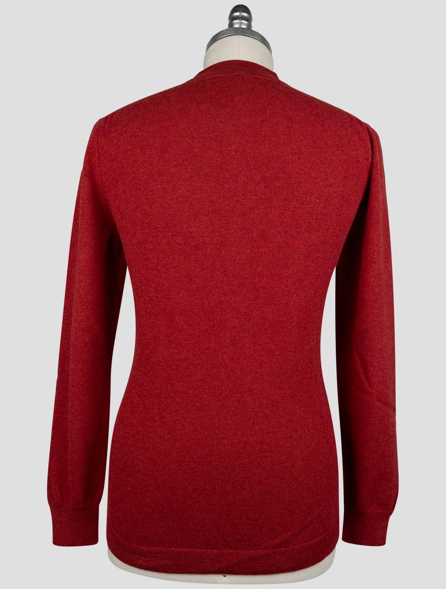 Kiton Red Cashmere Sweater Full Zip