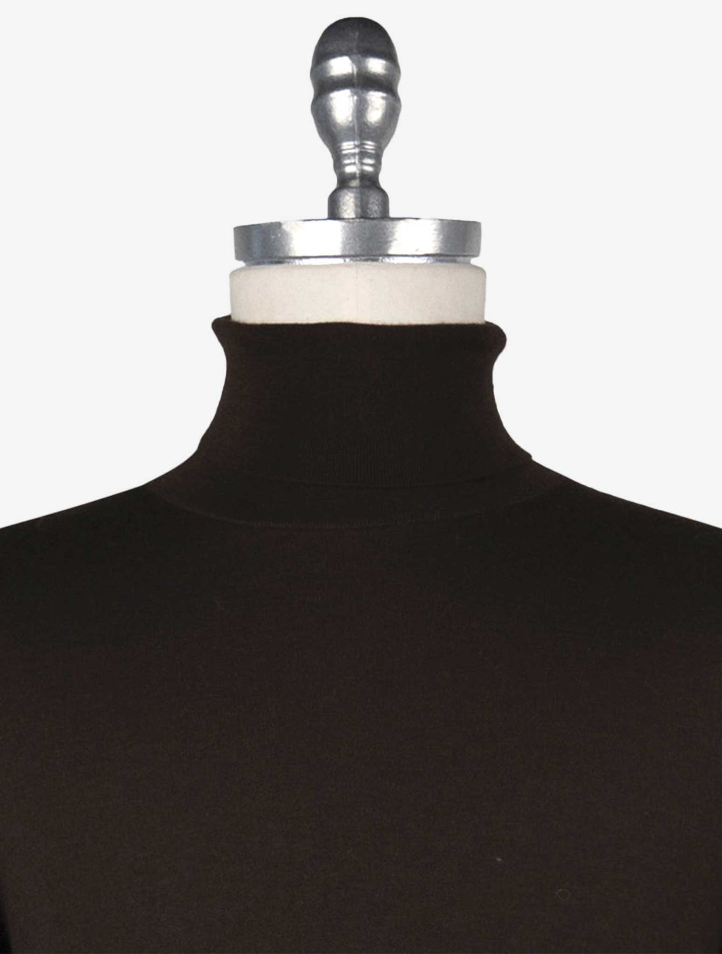 Kiton Brown Cashmere Silk Sweater Turtleneck