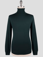 Kiton Green Wool Sweater Turtleneck