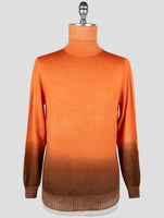 Kiton Orange Cashmere Sweater Turtleneck